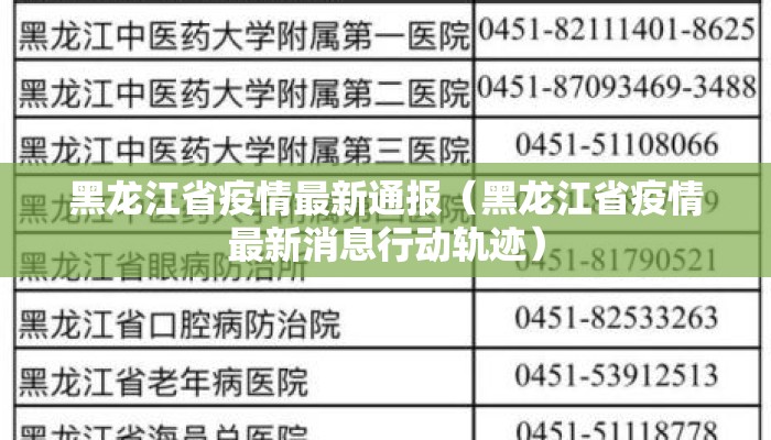 黑龙江省疫情最新通报（黑龙江省疫情最新消息行动轨迹）