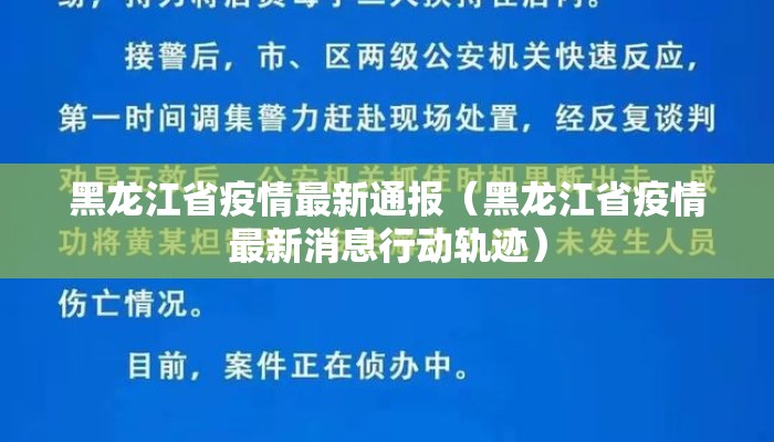 黑龙江省疫情最新通报（黑龙江省疫情最新消息行动轨迹）