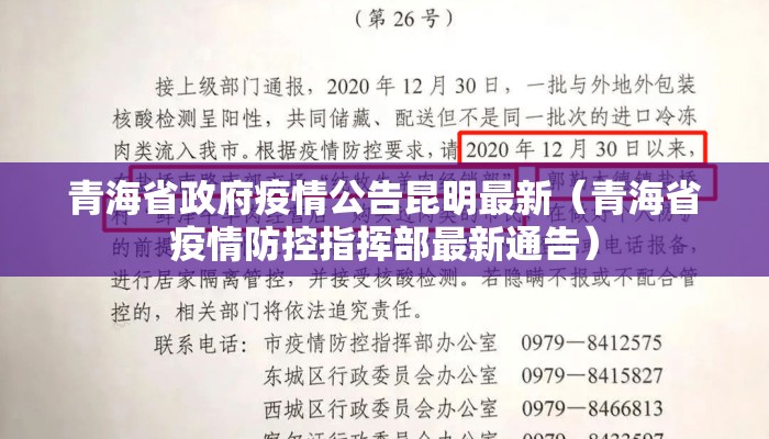 青海省政府疫情公告昆明最新（青海省疫情防控指挥部最新通告）