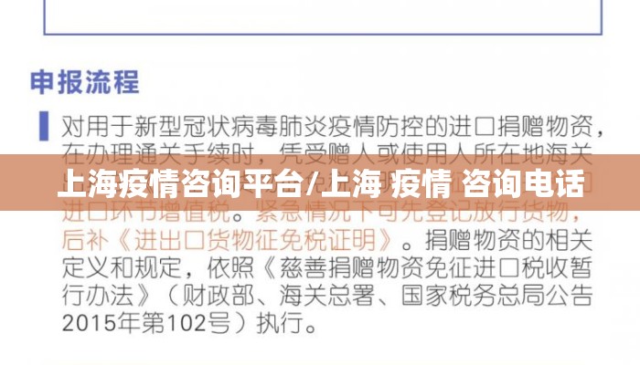 上海疫情咨询平台/上海 疫情 咨询电话