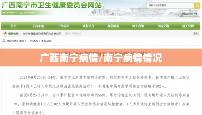 广西南宁病情/南宁病情情况