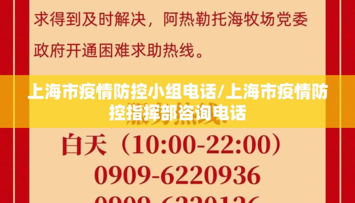 上海市疫情防控小组电话/上海市疫情防控指挥部咨询电话 上海市疫情防控小组电话/上海市疫情防控指挥部咨询电话