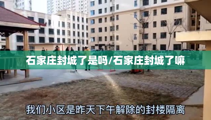 石家庄封城了是吗/石家庄封城了嘛 石家庄封城了是吗/石家庄封城了嘛