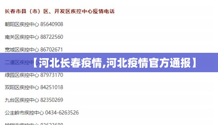 【河北长春疫情,河北疫情官方通报】