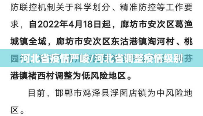 河北省疫情严峻/河北省调整疫情级别