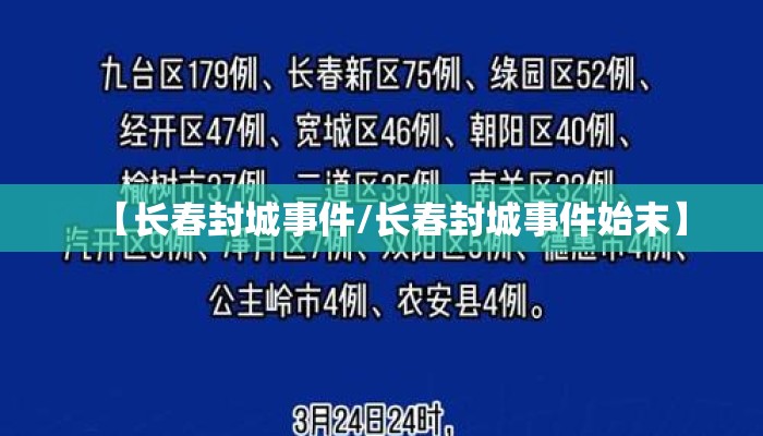 【长春封城事件/长春封城事件始末】 【长春封城事件/长春封城事件始末】