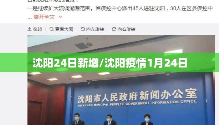 沈阳24日新增/沈阳疫情1月24日 沈阳24日新增/沈阳疫情1月24日