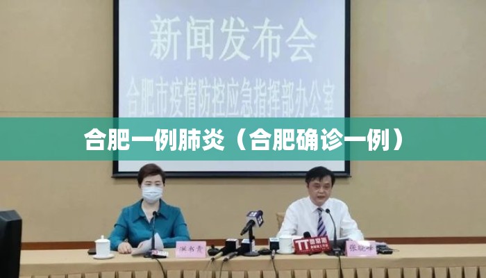 合肥一例肺炎(合肥确诊一例) 合肥一例肺炎(合肥确诊一例)