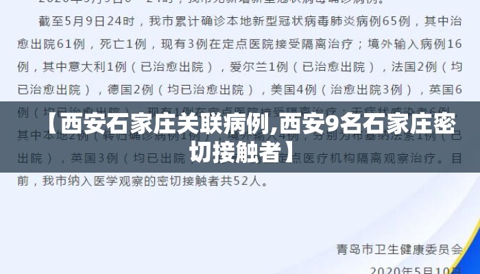 【西安石家庄关联病例,西安9名石家庄密切接触者】