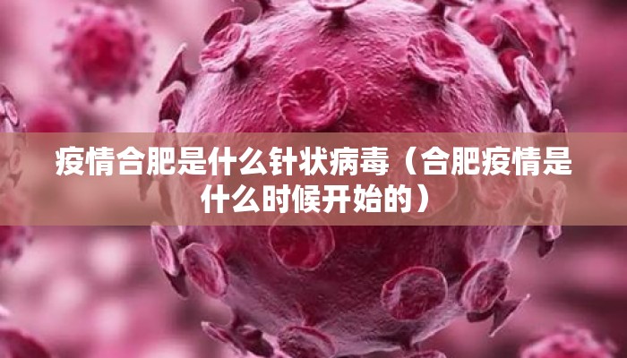 疫情合肥是什么针状病毒（合肥疫情是什么时候开始的）