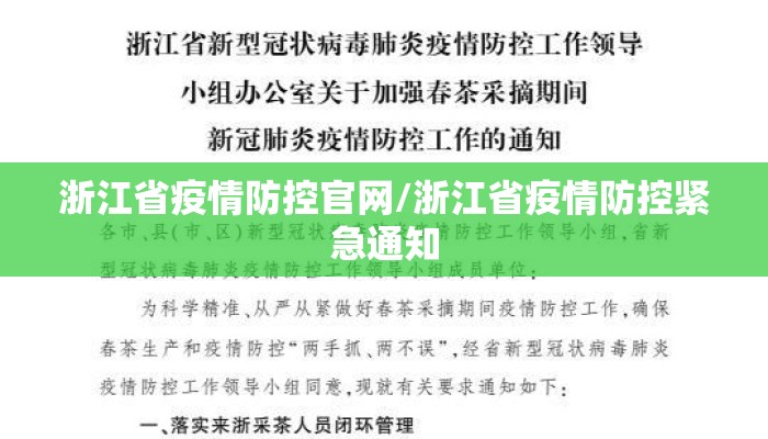 浙江省疫情防控官网/浙江省疫情防控紧急通知