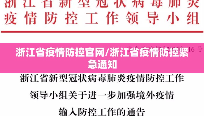 浙江省疫情防控官网/浙江省疫情防控紧急通知 浙江省疫情防控官网/浙江省疫情防控紧急通知