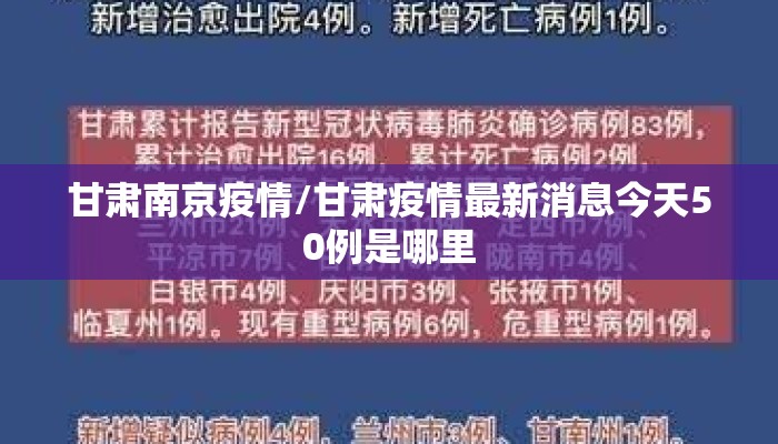 甘肃南京疫情/甘肃疫情最新消息今天50例是哪里