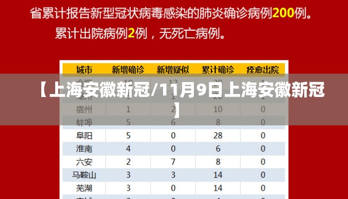 【上海安徽新冠/11月9日上海安徽新冠】 【上海安徽新冠/11月9日上海安徽新冠】
