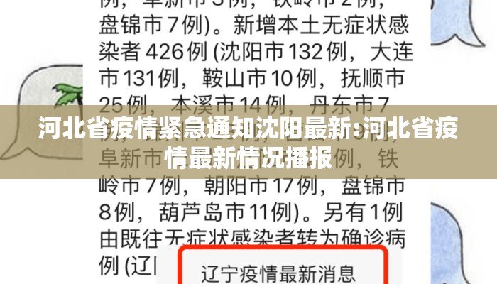 河北省疫情紧急通知沈阳最新:河北省疫情最新情况播报