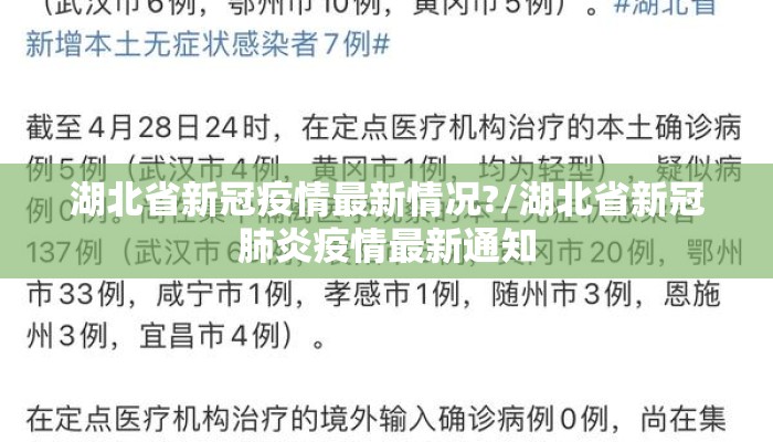 湖北省新冠疫情最新情况?/湖北省新冠肺炎疫情最新通知