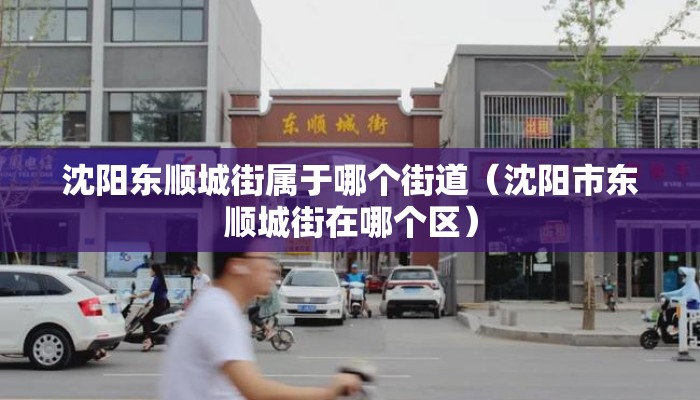 沈阳东顺城街属于哪个街道（沈阳市东顺城街在哪个区）