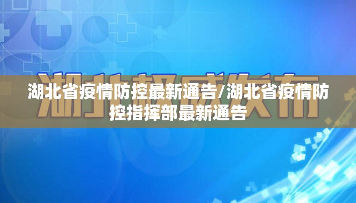 湖北省疫情防控最新通告/湖北省疫情防控指挥部最新通告