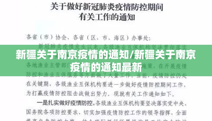 新疆关于南京疫情的通知/新疆关于南京疫情的通知最新 新疆关于南京疫情的通知/新疆关于南京疫情的通知最新