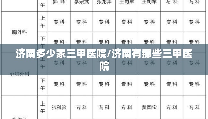 济南多少家三甲医院/济南有那些三甲医院 济南多少家三甲医院/济南有那些三甲医院