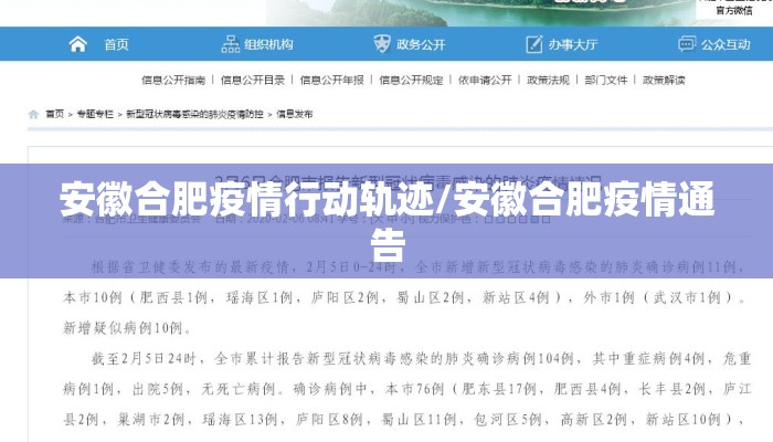 安徽合肥疫情行动轨迹/安徽合肥疫情通告