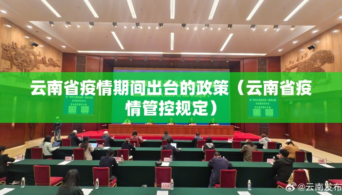 云南省疫情期间出台的政策（云南省疫情管控规定）