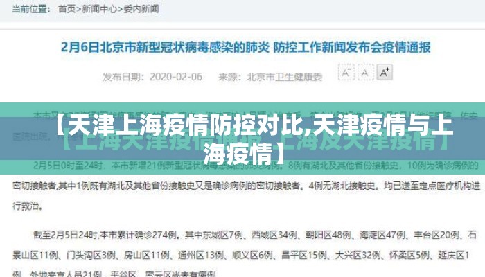 【天津上海疫情防控对比,天津疫情与上海疫情】