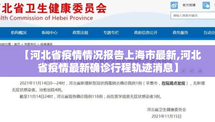 【河北省疫情情况报告上海市最新,河北省疫情最新确诊行程轨迹消息】