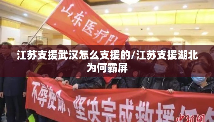 江苏支援武汉怎么支援的/江苏支援湖北为何霸屏