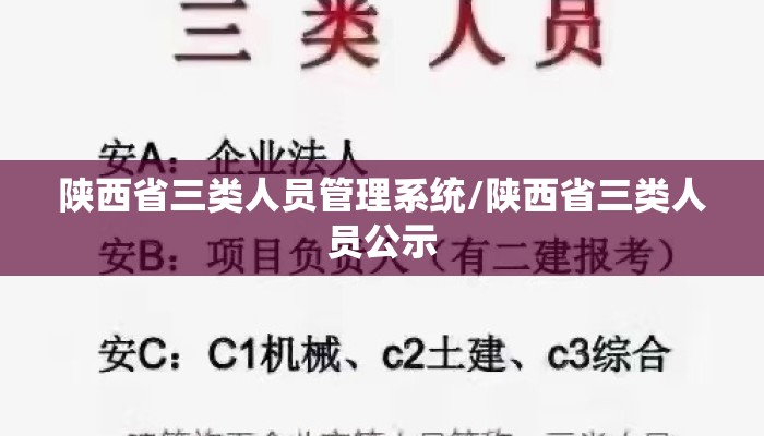 陕西省三类人员管理系统/陕西省三类人员公示