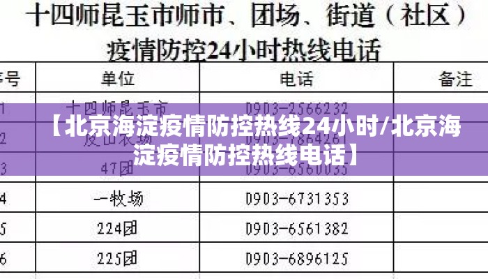 【北京海淀疫情防控热线24小时/北京海淀疫情防控热线电话】 【北京海淀疫情防控热线24小时/北京海淀疫情防控热线电话】