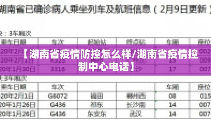 【湖南省疫情防控怎么样/湖南省疫情控制中心电话】
