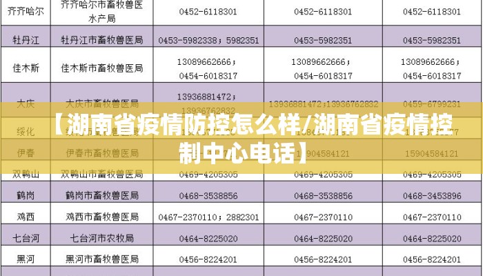 【湖南省疫情防控怎么样/湖南省疫情控制中心电话】
