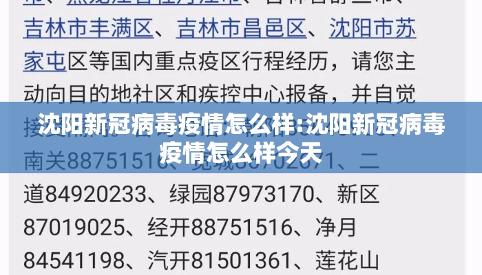 沈阳新冠病毒疫情怎么样:沈阳新冠病毒疫情怎么样今天