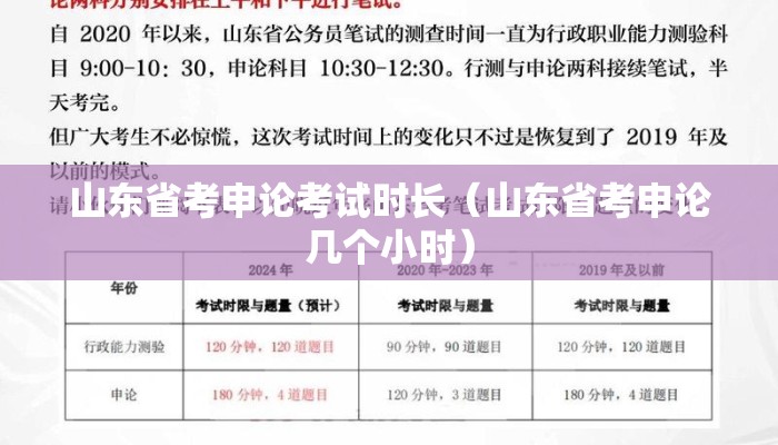 山东省考申论考试时长(山东省考申论几个小时) 山东省考申论考试时长(山东省考申论几个小时)