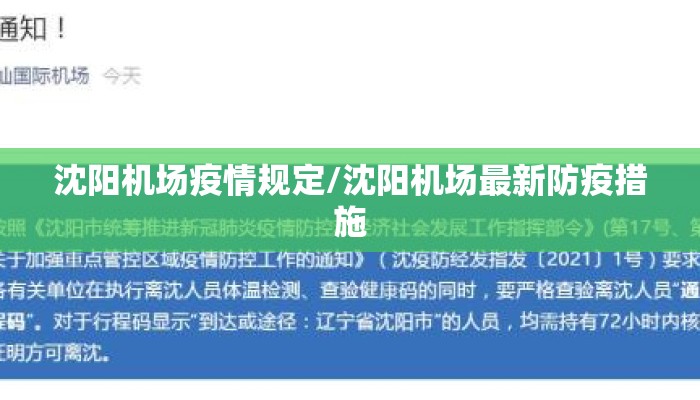 沈阳机场疫情规定/沈阳机场最新防疫措施