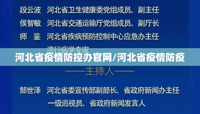 河北省疫情防控办官网/河北省疫情防疫 河北省疫情防控办官网/河北省疫情防疫
