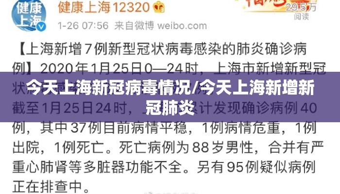 今天上海新冠病毒情况/今天上海新增新冠肺炎 今天上海新冠病毒情况/今天上海新增新冠肺炎