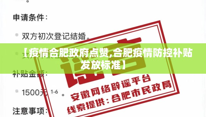 【疫情合肥政府点赞,合肥疫情防控补贴发放标准】 【疫情合肥政府点赞,合肥疫情防控补贴发放标准】