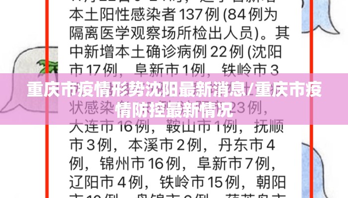 重庆市疫情形势沈阳最新消息/重庆市疫情防控最新情况