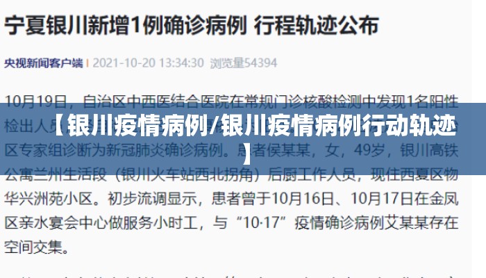 【银川疫情病例/银川疫情病例行动轨迹】 【银川疫情病例/银川疫情病例行动轨迹】