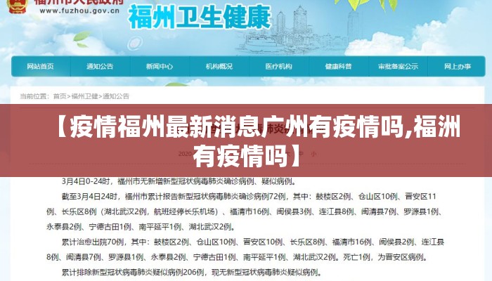 【疫情福州最新消息广州有疫情吗,福洲有疫情吗】 【疫情福州最新消息广州有疫情吗,福洲有疫情吗】