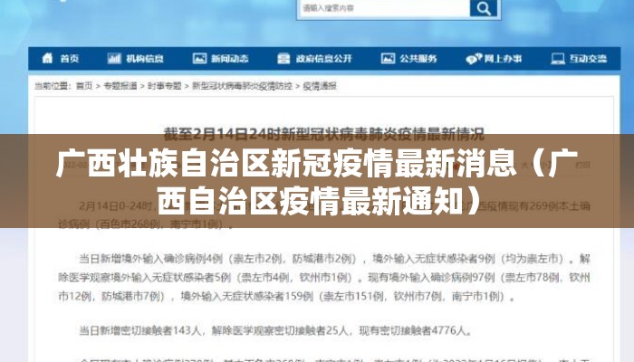 广西壮族自治区新冠疫情最新消息(广西自治区疫情最新通知) 广西壮族自治区新冠疫情最新消息(广西自治区疫情最新通知)