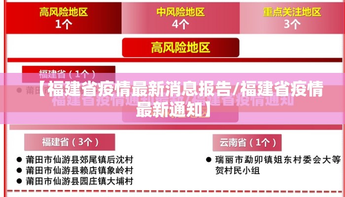 【福建省疫情最新消息报告/福建省疫情最新通知】 【福建省疫情最新消息报告/福建省疫情最新通知】