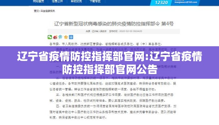 辽宁省疫情防控指挥部官网:辽宁省疫情防控指挥部官网公告 辽宁省疫情防控指挥部官网:辽宁省疫情防控指挥部官网公告