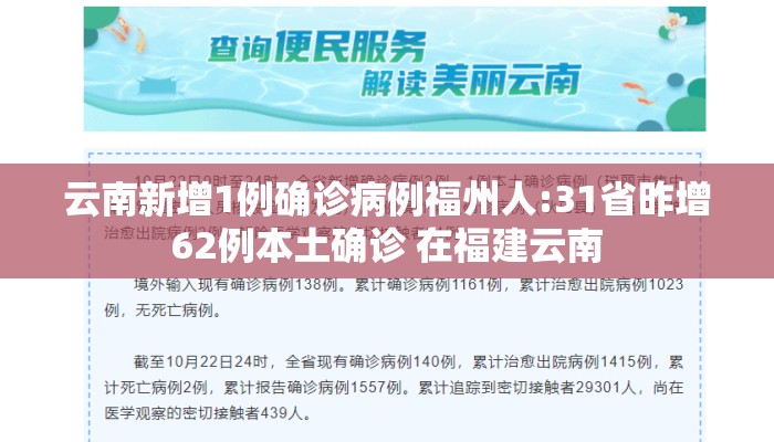 云南新增1例确诊病例福州人:31省昨增62例本土确诊 在福建云南