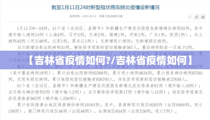 【吉林省疫情如何?/吉林省疫情如何】