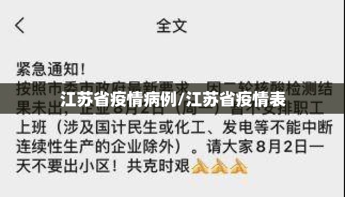 江苏省疫情病例/江苏省疫情表 江苏省疫情病例/江苏省疫情表