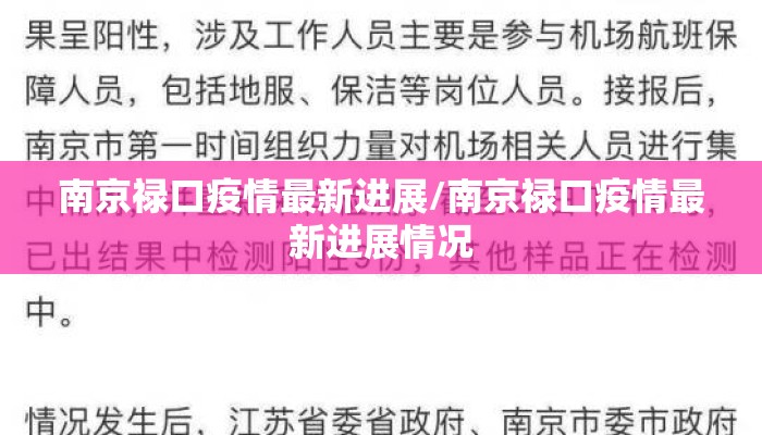 南京禄口疫情最新进展/南京禄口疫情最新进展情况 南京禄口疫情最新进展/南京禄口疫情最新进展情况