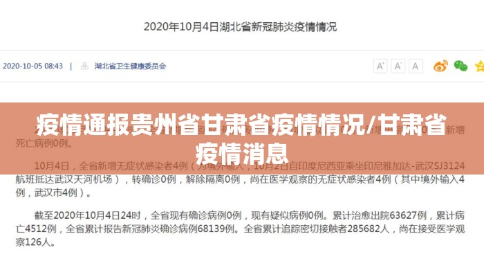 疫情通报贵州省甘肃省疫情情况/甘肃省疫情消息 疫情通报贵州省甘肃省疫情情况/甘肃省疫情消息